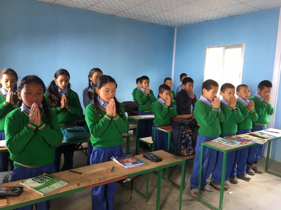 Studenti scuola Sangag