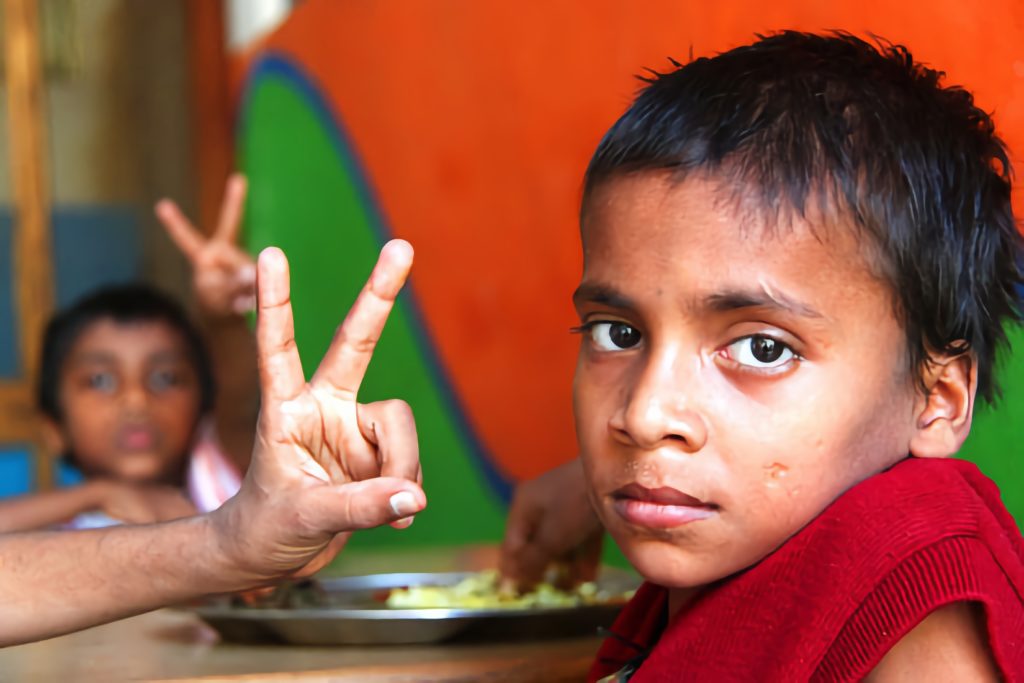 Orfanotrofio bambini sieropositivi in India